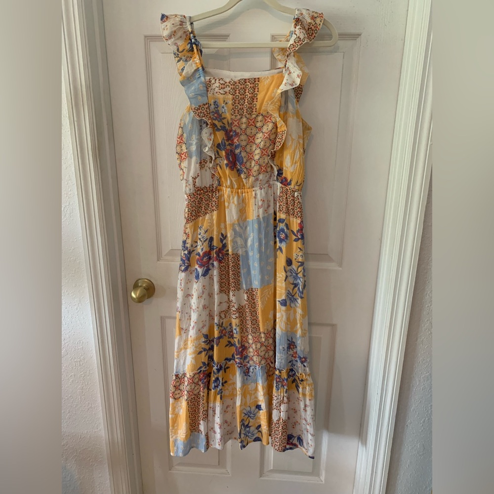 Floral Patchwork Maxi Dress